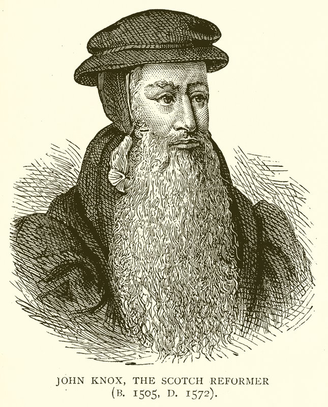 John Knox, skotlantilainen uskonpuhdistaja (s. 1505, k. 1572) tekijältä English School