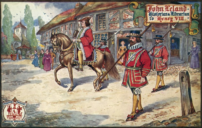 John Leland (väri litho) tekijältä English School
