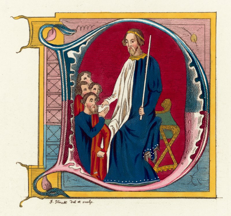 John Of Gaunt, Lancasterin herttua (värillinen kaiverrus) tekijältä English School