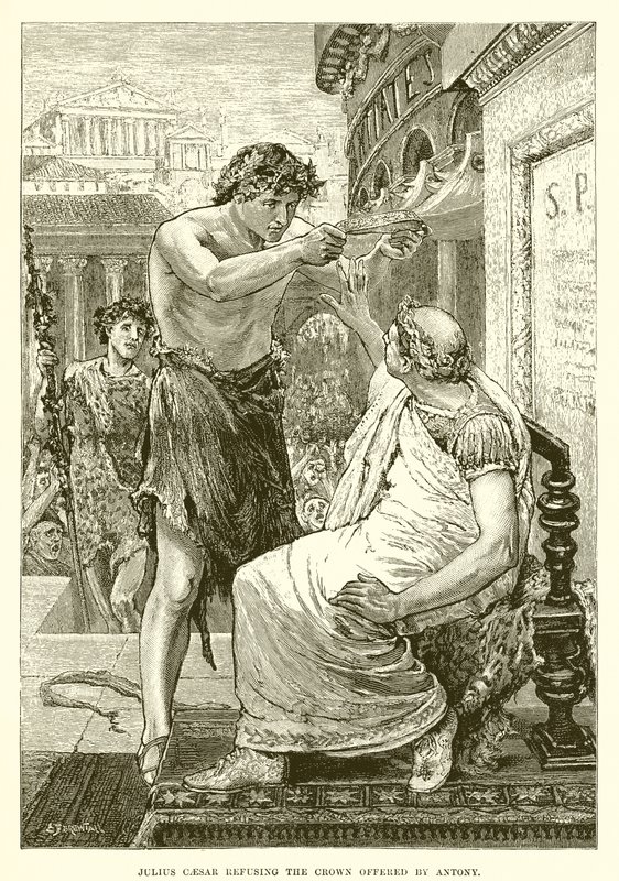 Julius Caesar kieltäytyi Antonyn tarjoamasta kruunusta tekijältä English School