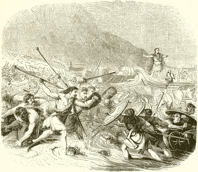 Julius Caesarin hyökkäys Britanniaan tekijältä English School