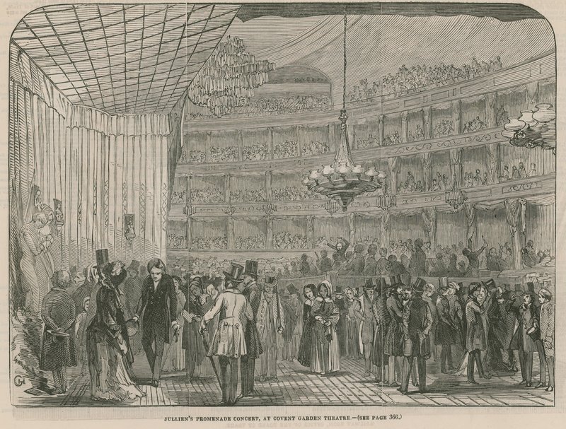 Juliens Promenade -konsertti Covent Garden -teatterissa tekijältä English School