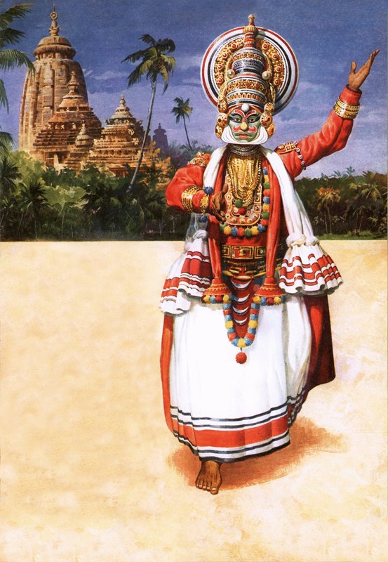 Kathakali, yksi Intian värikkäimmistä tansseista tekijältä English School