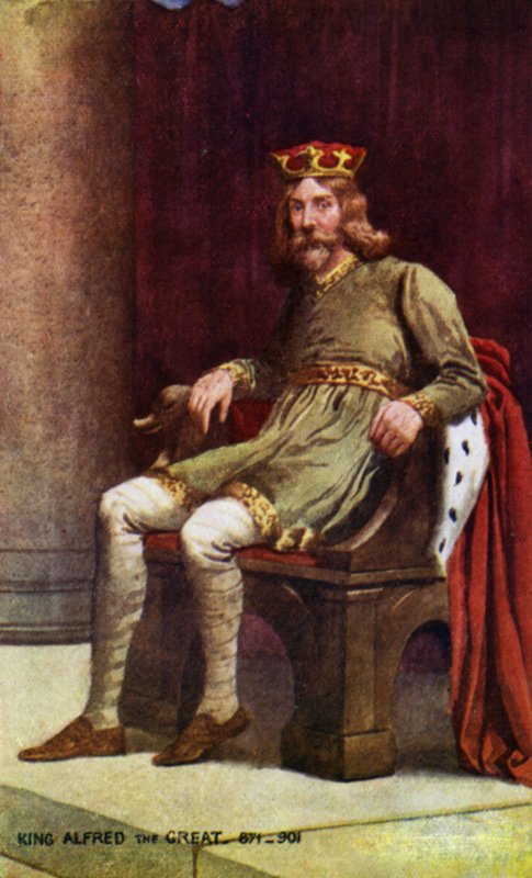 Kuningas Alfred Suuri (värinen lito) tekijältä English School