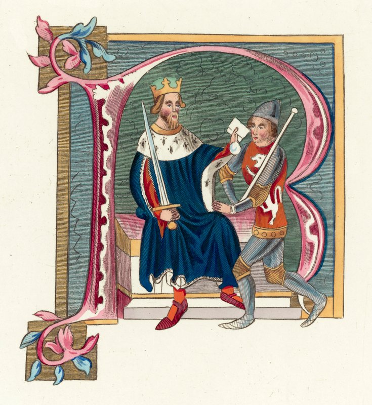 Kuningas Edward II (värikaiverrus) tekijältä English School