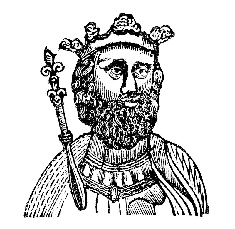 Kuningas Edward II, sukunimellä Caernarvon (puupiirros) tekijältä English School