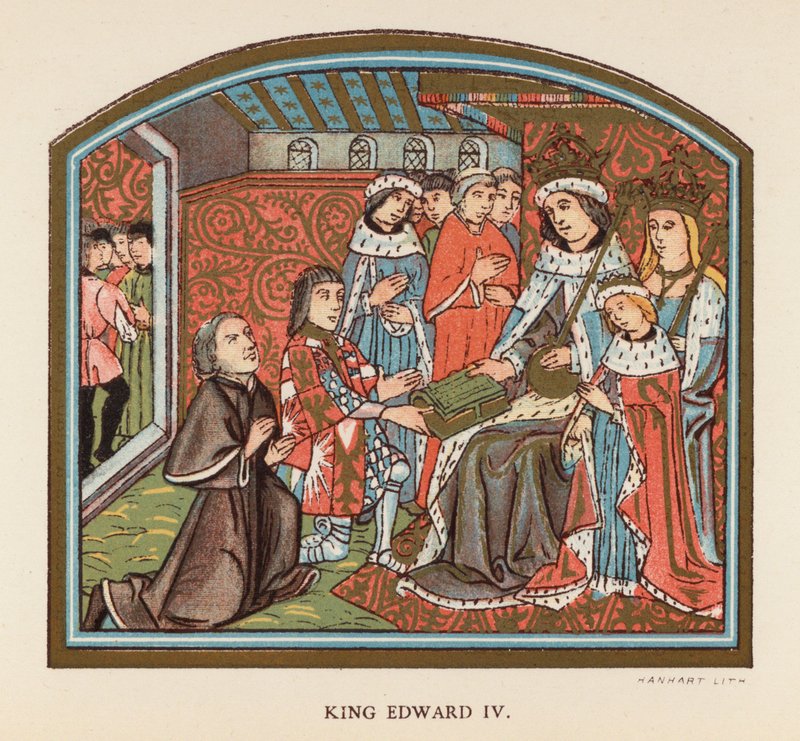 Kuningas Edvard IV (värilitografia) tekijältä English School