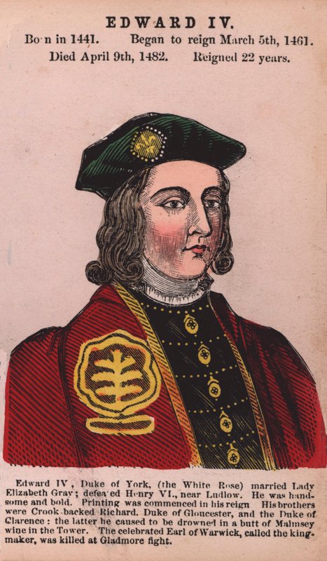 Kuningas Edward IV (värillinen kaiverrus) tekijältä English School