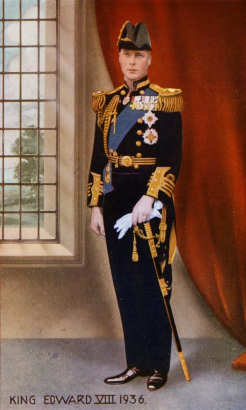 Kuningas Edvard VIII (värilitografia) tekijältä English School