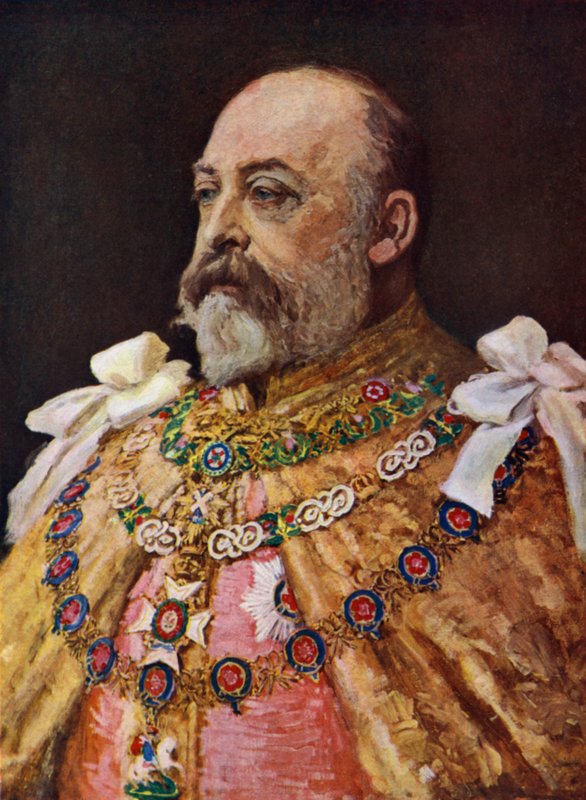 Kuningas Edward VII (värilitografia) tekijältä English School