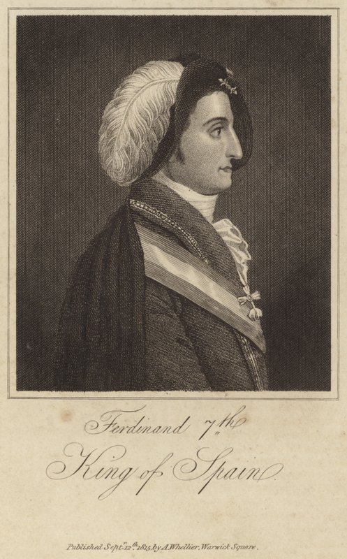 Espanjan kuningas Ferdinand VII tekijältä English School