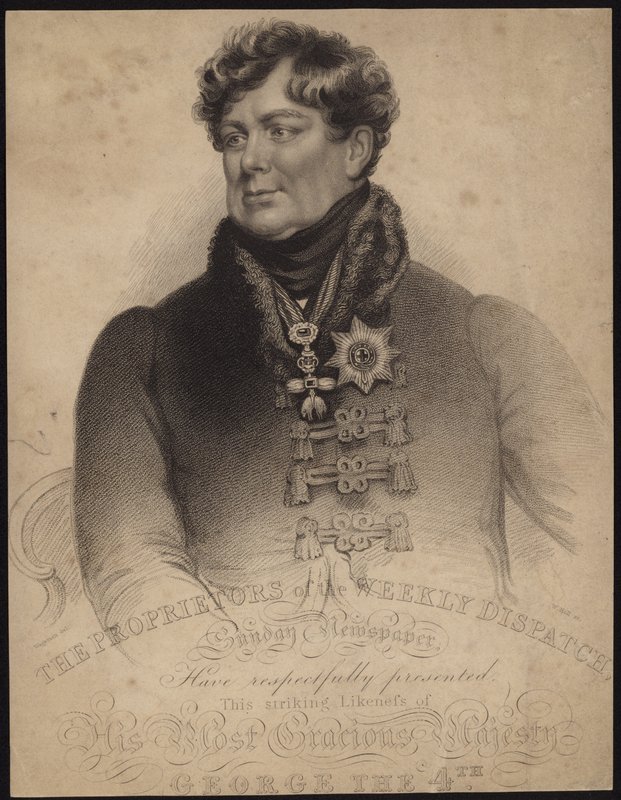 Ison-Britannian ja Irlannin kuningas George IV tekijältä English School