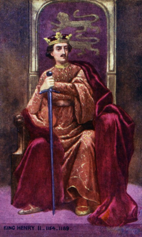 Kuningas Henrik II (värilitografia) tekijältä English School
