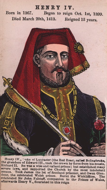 Kuningas Henrik IV (värillinen kaiverrus) tekijältä English School