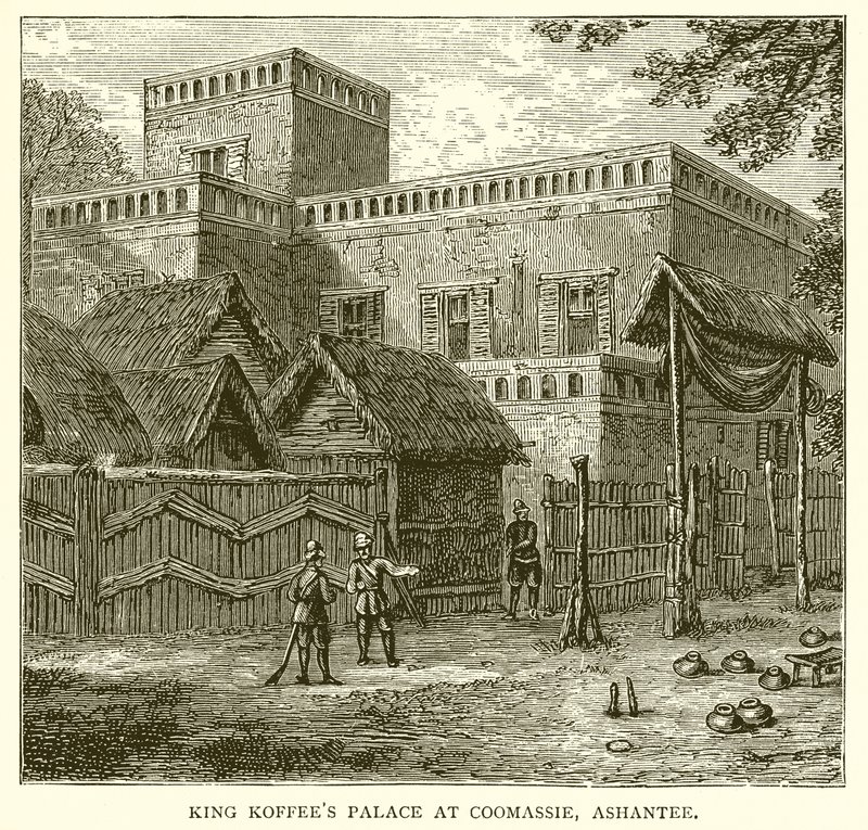 King Koffeesin palatsi Coomassiessa, Ashanteessa tekijältä English School