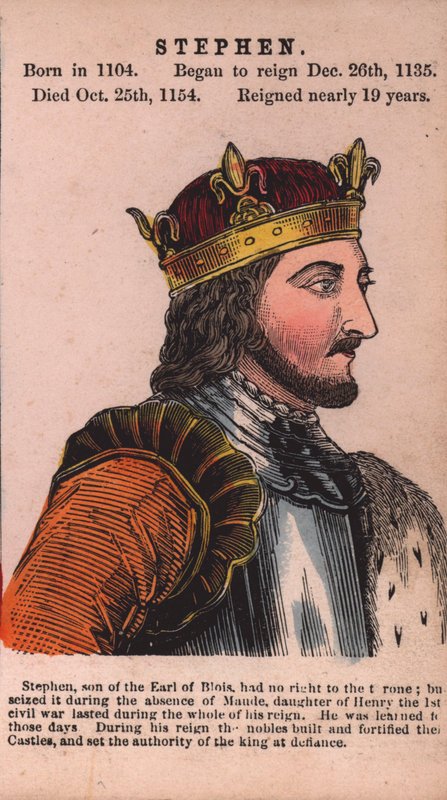 King Stephen (värillinen kaiverrus) tekijältä English School