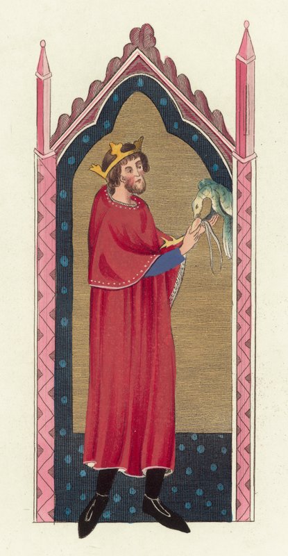 King Stephen (värillinen kaiverrus) tekijältä English School