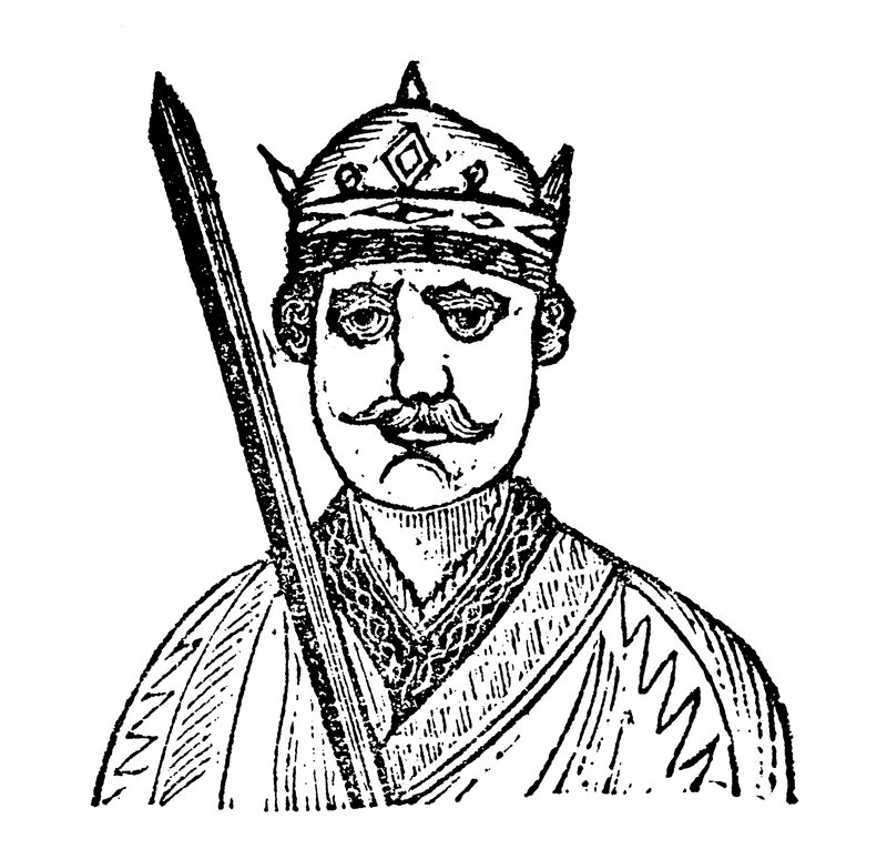 Kuningas William Valloittaja (puupiirros) tekijältä English School