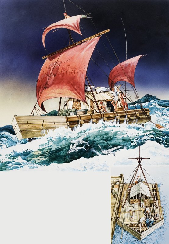 Kon-Tiki eeppisellä matkallaan tekijältä English School