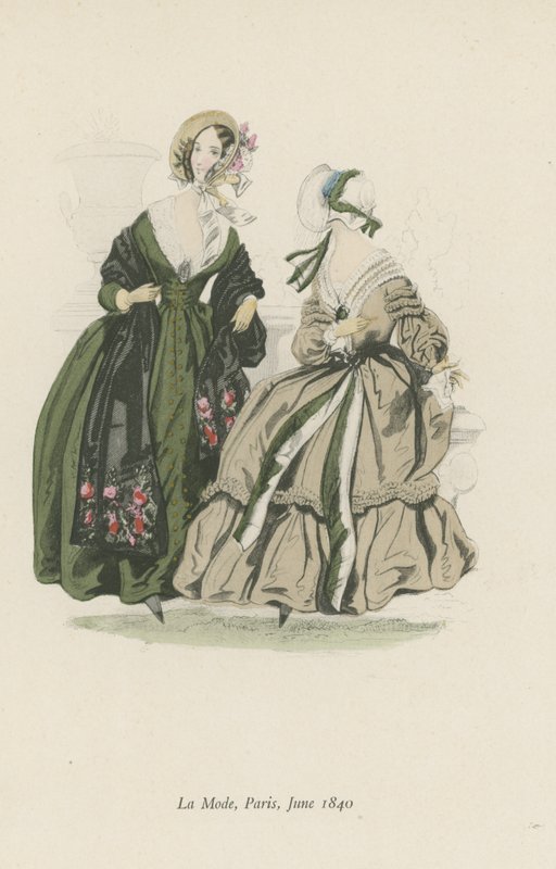 Muoti, Pariisi, kesäkuu 1840 tekijältä English School