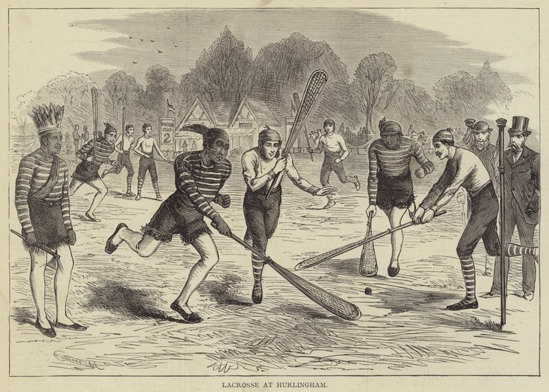 Lacrosse Hurlinghamissa (kaiverrus) tekijältä English School