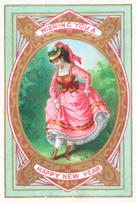 Lady Dancing, uudenvuoden kortti tekijältä English School