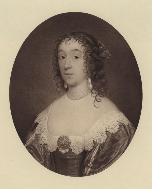 Lady Fauconberg (Mary Cromwell), Oliver Cromwellin kolmas tytär (litografia). tekijältä English School