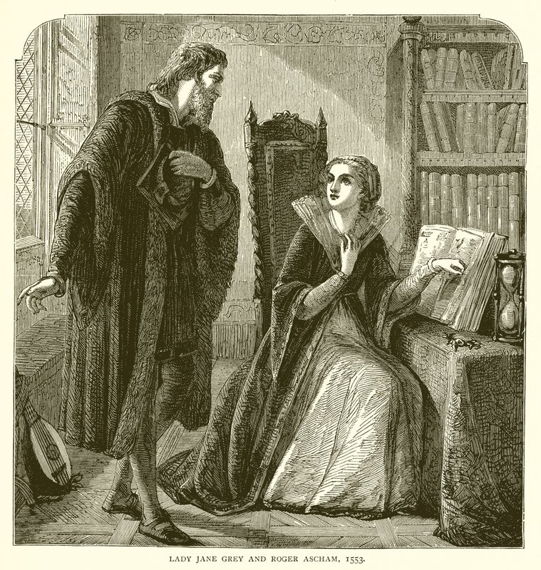 Lady Jane Gray ja Roger Ascham, 1553 tekijältä English School