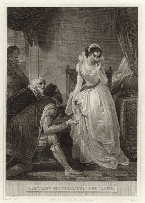 Lady Jane Gray hylkää kruunun tekijältä English School