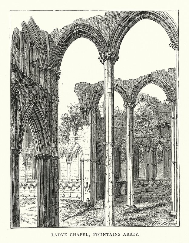 Ladye Chapel, Fountains Abbey (kaiverrus) (kaiverrus) tekijältä English School