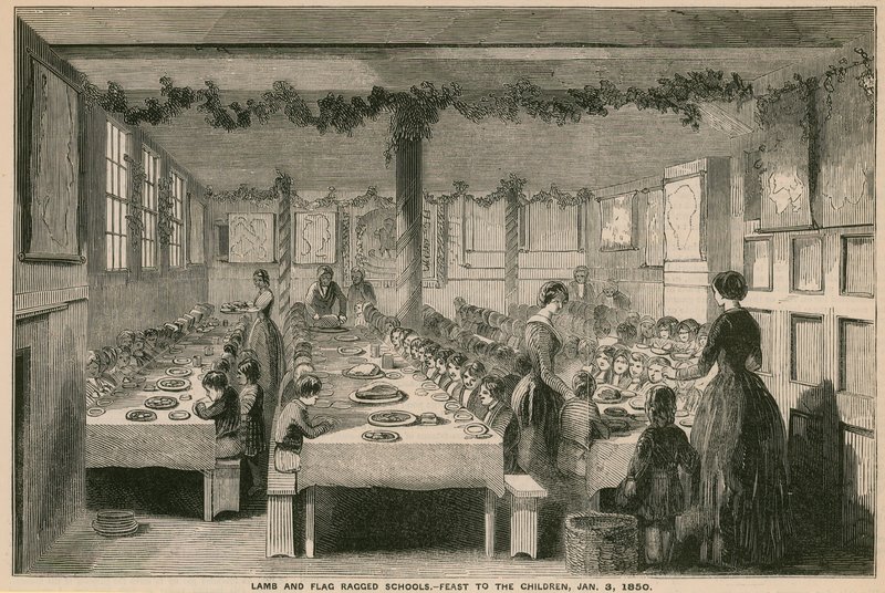 Lamb and Flag Ragged School, juhla lapsille, 3. tammikuuta 1850 tekijältä English School