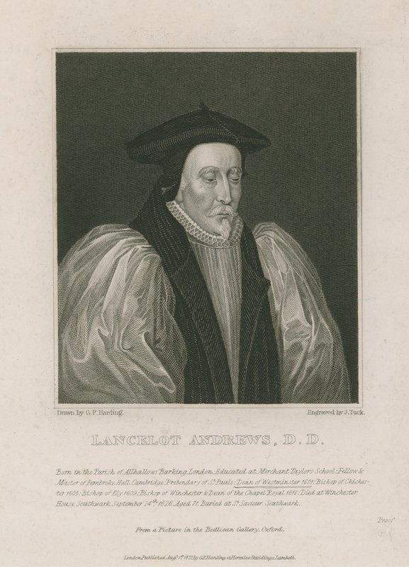 Lancelot Andrews, Westminsterin dekaani tekijältä English School