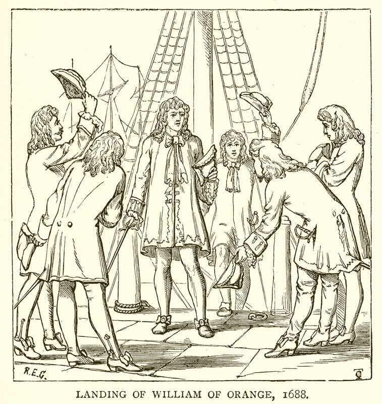 William of Orangen maihinnousu, 1688 tekijältä English School