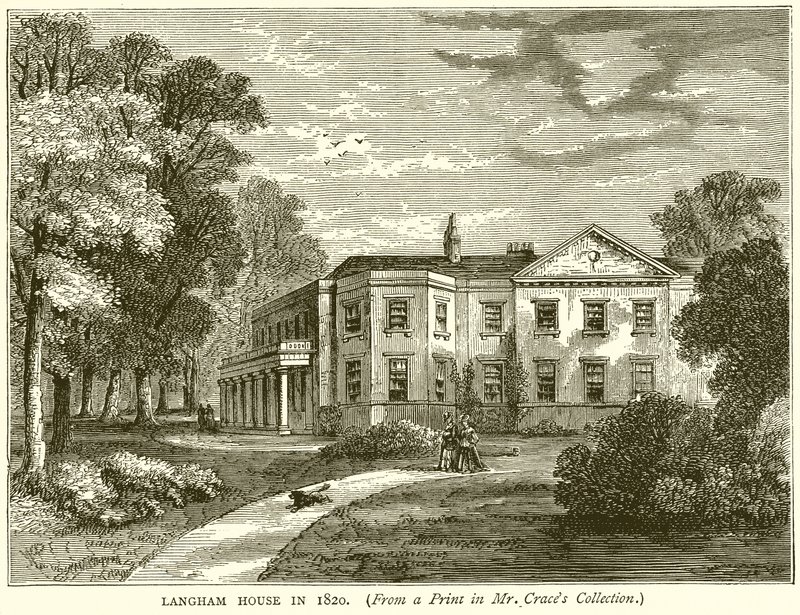 Langham House vuonna 1820 tekijältä English School