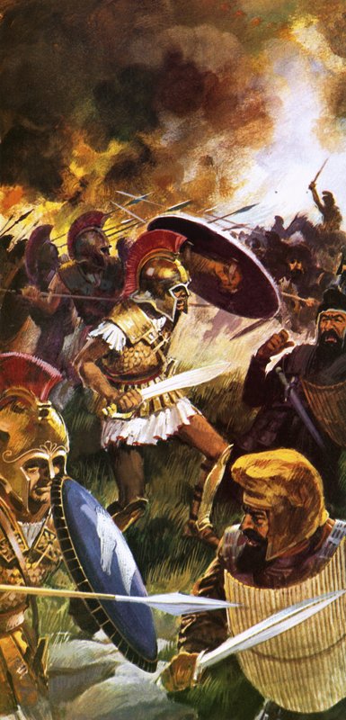 Leonidas ja hänen joukkonsa taistelevat loppuun asti tekijältä English School