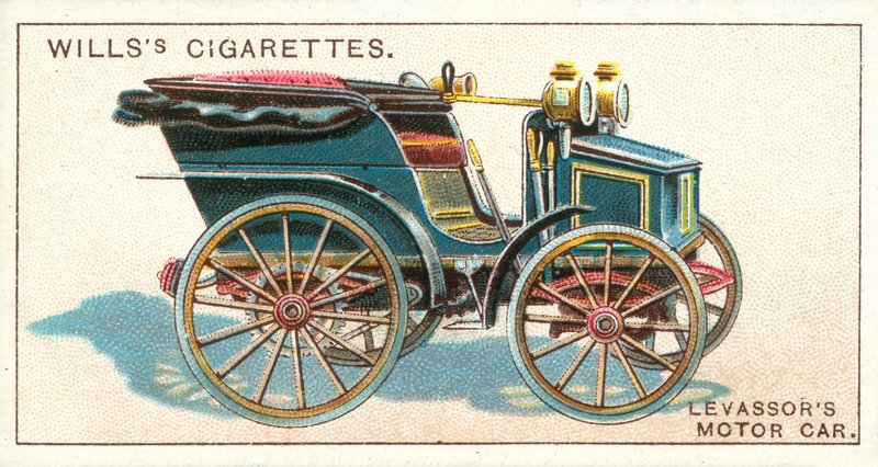 Levassorin auto (chromolitho) tekijältä English School