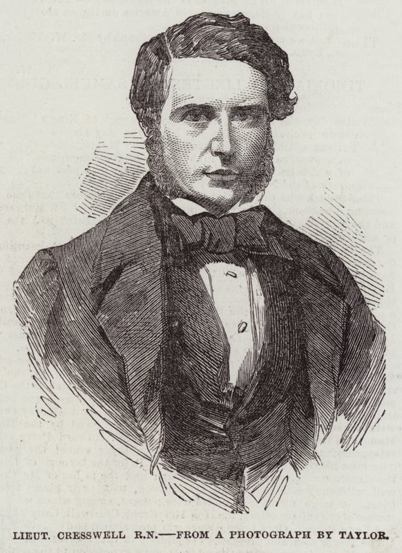 Luutnantti Cresswell, RN (kaiverrus) tekijältä English School