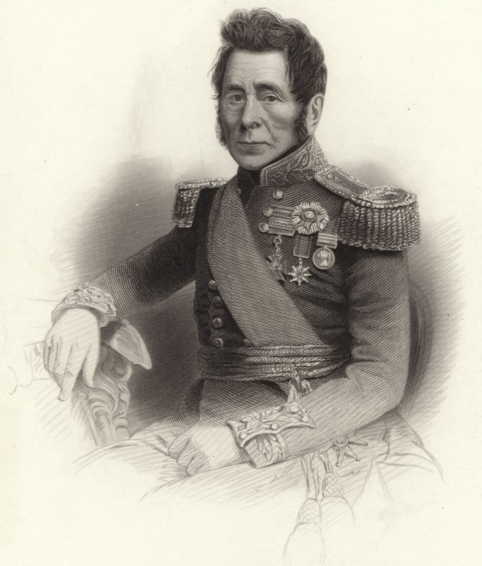 Kenraaliluutnantti Sir John Fox Burgoyne tekijältä English School