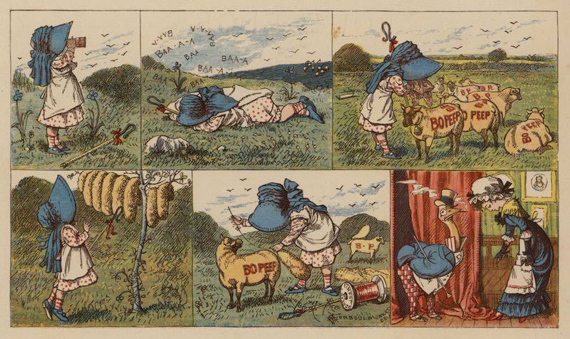 Little Bo-Peep (väri litho) tekijältä English School