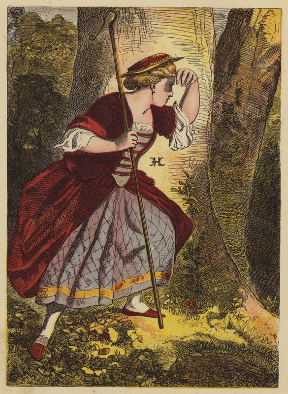 Little Bo-Peep (värillinen kaiverrus) tekijältä English School