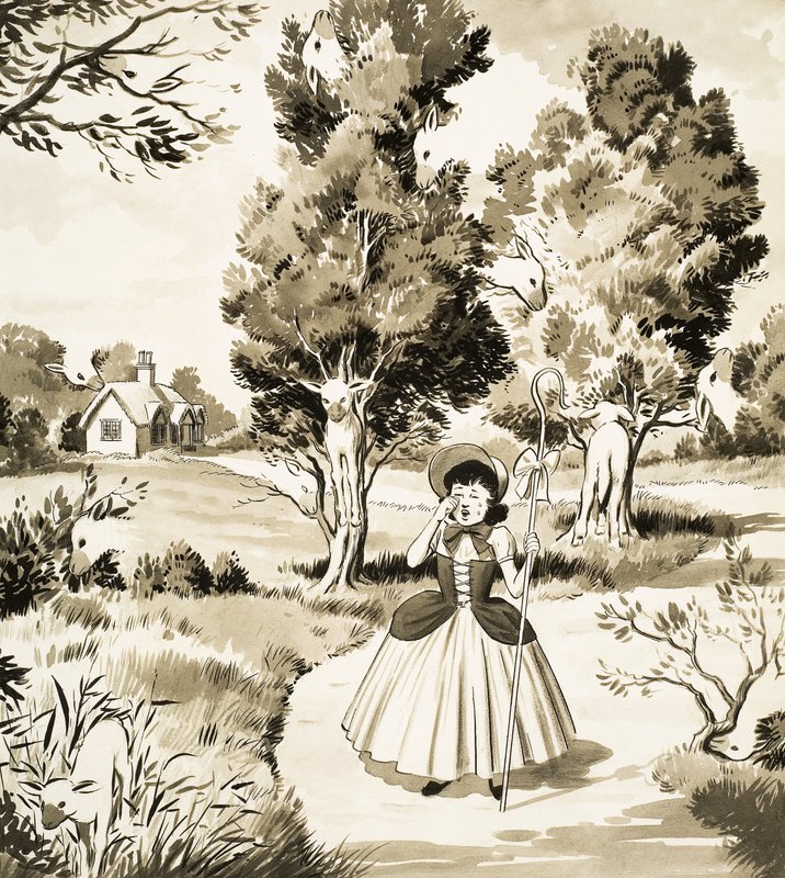 Little Bo Peep -pulmasivu tekijältä English School