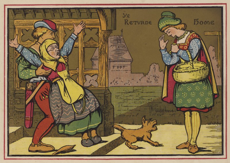 Little Market Woman (väri litho) tekijältä English School