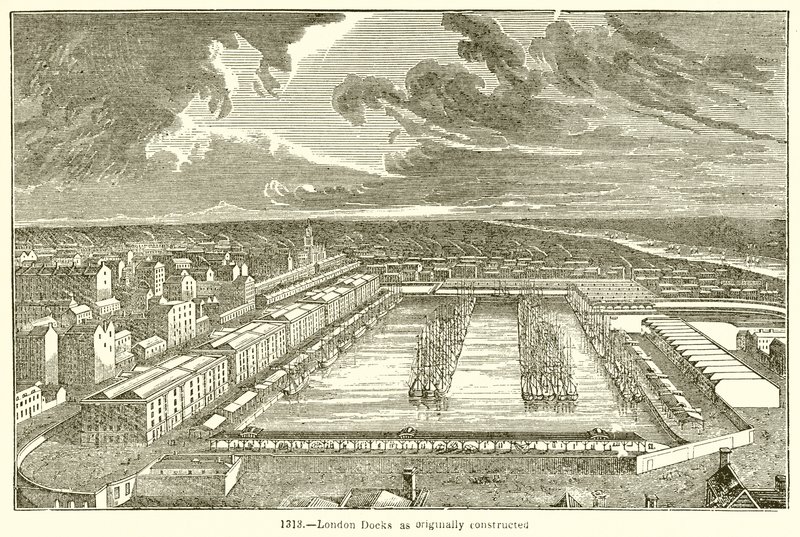 London Docks alun perin rakennettuna tekijältä English School