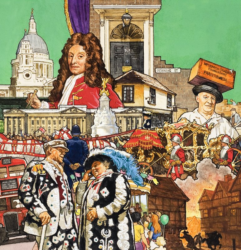 London Montage (guassi paperille) tekijältä English School