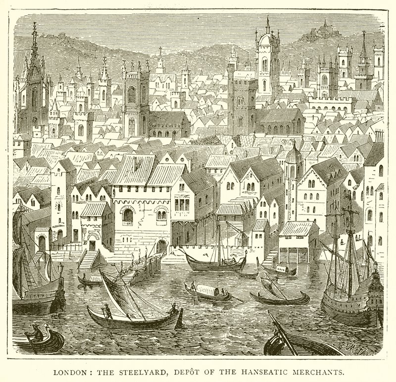 Lontoo: Steelyard, Hanseatic Merchants -varasto tekijältä English School