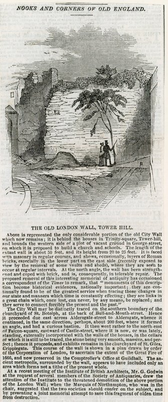 Lontoon muuri - Tower Hill tekijältä English School