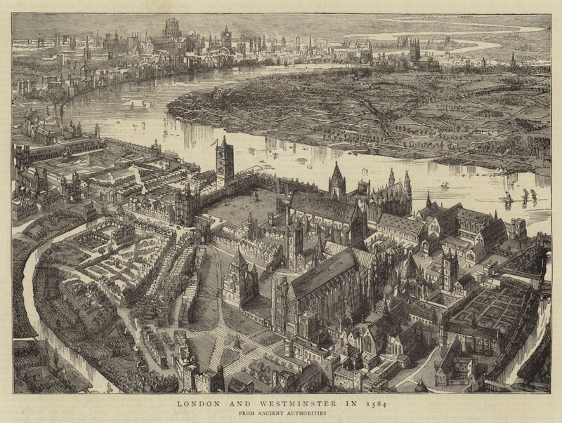 Lontoossa ja Westminsterissä vuonna 1584 tekijältä English School