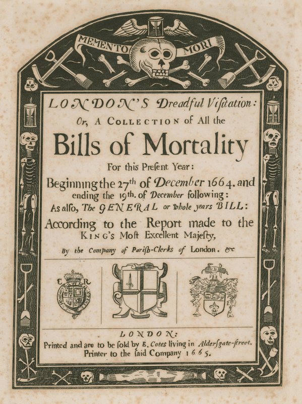 Londons Dreadful Visitation; tai Kokoelma Bills of Mortality tekijältä English School