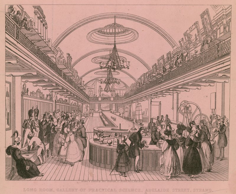Long Room, Gallery of Practical Science, Adelaide Street, Strand, Lontoo tekijältä English School