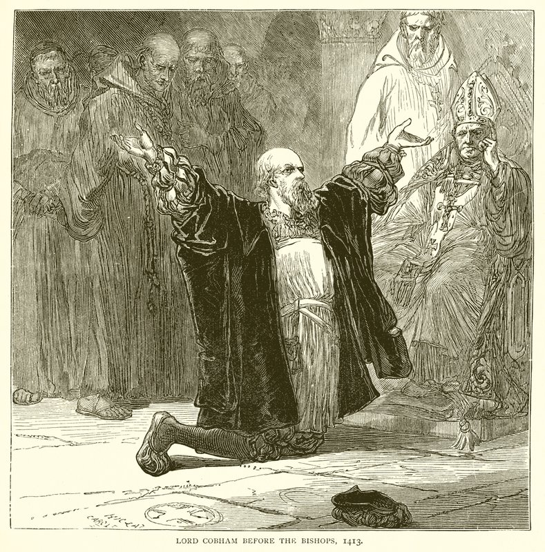 Lord Cobham piispojen edessä, 1413 tekijältä English School